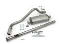 Picture of JBA 95-99 Toyota Tacoma Xtra Cab 2-4L-2-7L 409SS Pass Side Single Exit Cat-Back Exhaust