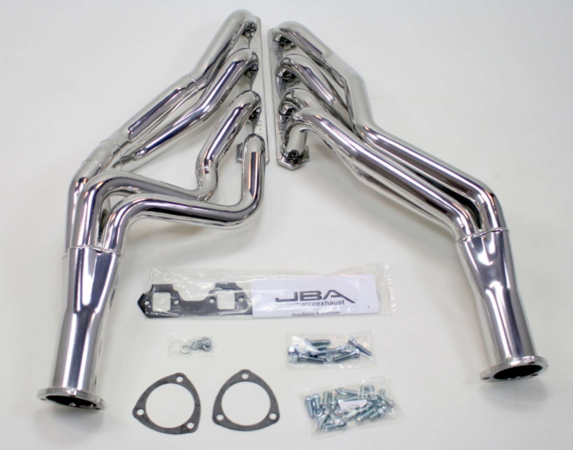 Picture of JBA 65-73 Ford Mustang 260-302 SBF 4 Speed C4-C6-AOD 1-3-4in Primary Silver Long Tube Header