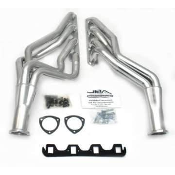 Picture of JBA 65-73 Ford Mustang 260-302 SBF 5 Speed T5-T56 1-3-4in Primary Silver Ctd Long Tube Header