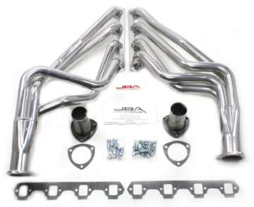 Picture of JBA 65-73 Ford Mustang 260-302-71-73 Ford 260-351W SBF 1-5-8in Primary Silver Ctd Long Tube Header