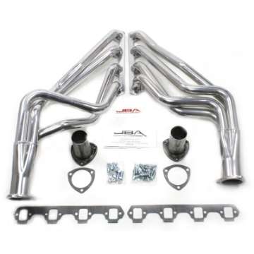 Picture of JBA 65-73 Ford Mustang 260-302-71-73 Ford 260-351W SBF 1-5-8in Primary Silver Ctd Long Tube Header