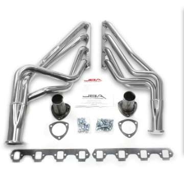 Picture of JBA 65-73 Ford Mustang 260-302-71-73 Ford 260-351W SBF 1-5-8in Primary Silver Ctd Long Tube Header