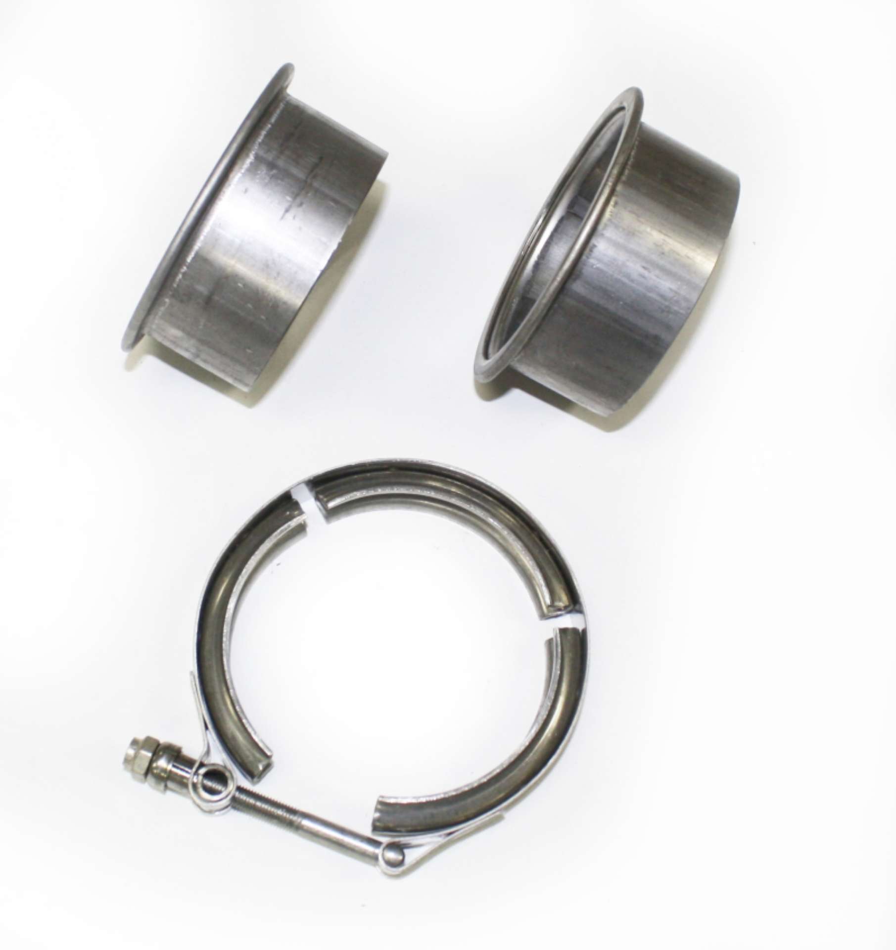 Picture of JBA 3in Stainless Steel V-Band Clamp & Flanges