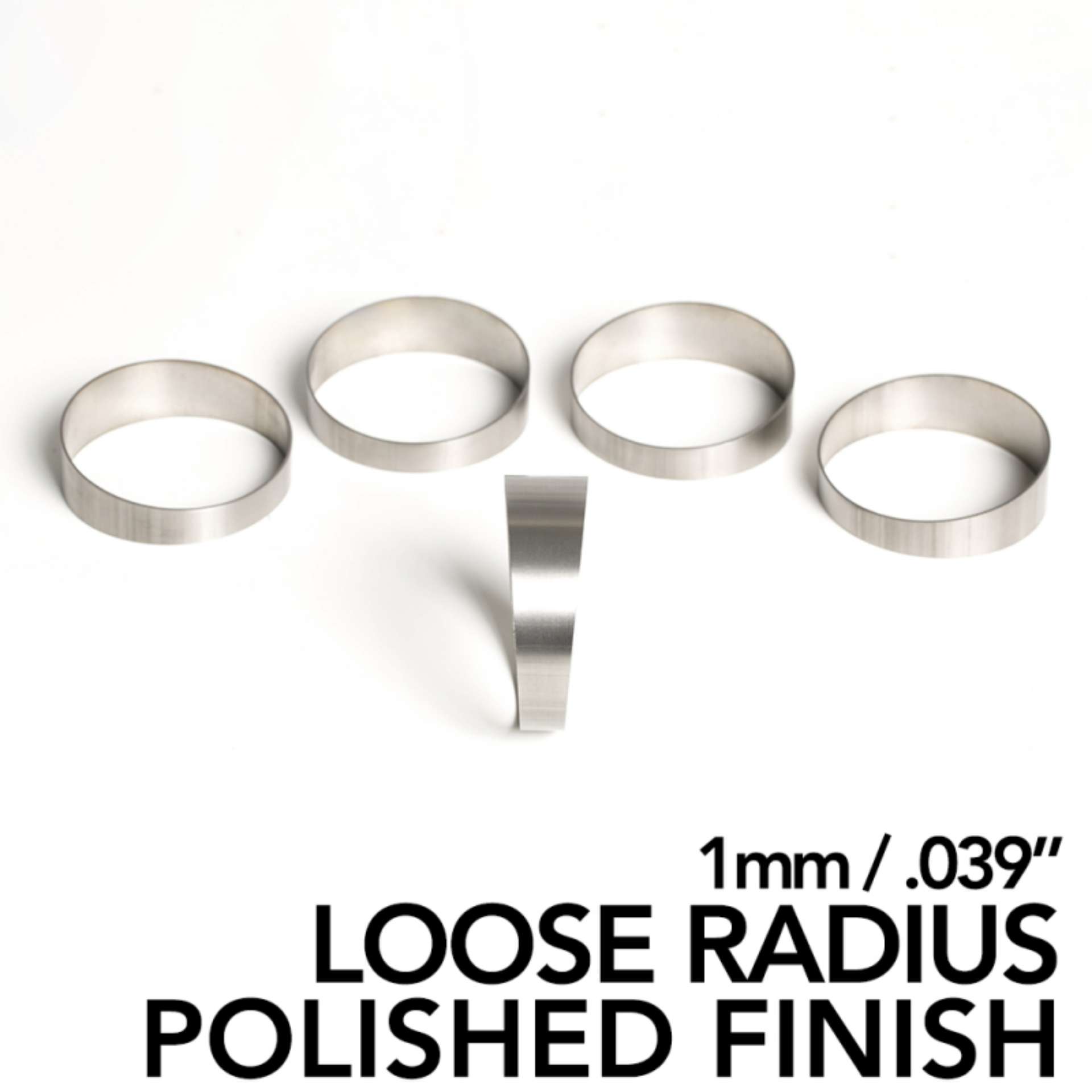 Picture of Ticon Industries 4in Pie Cut 1-37D Loose Radius 1mm-0-039in - 5 Pack Polished