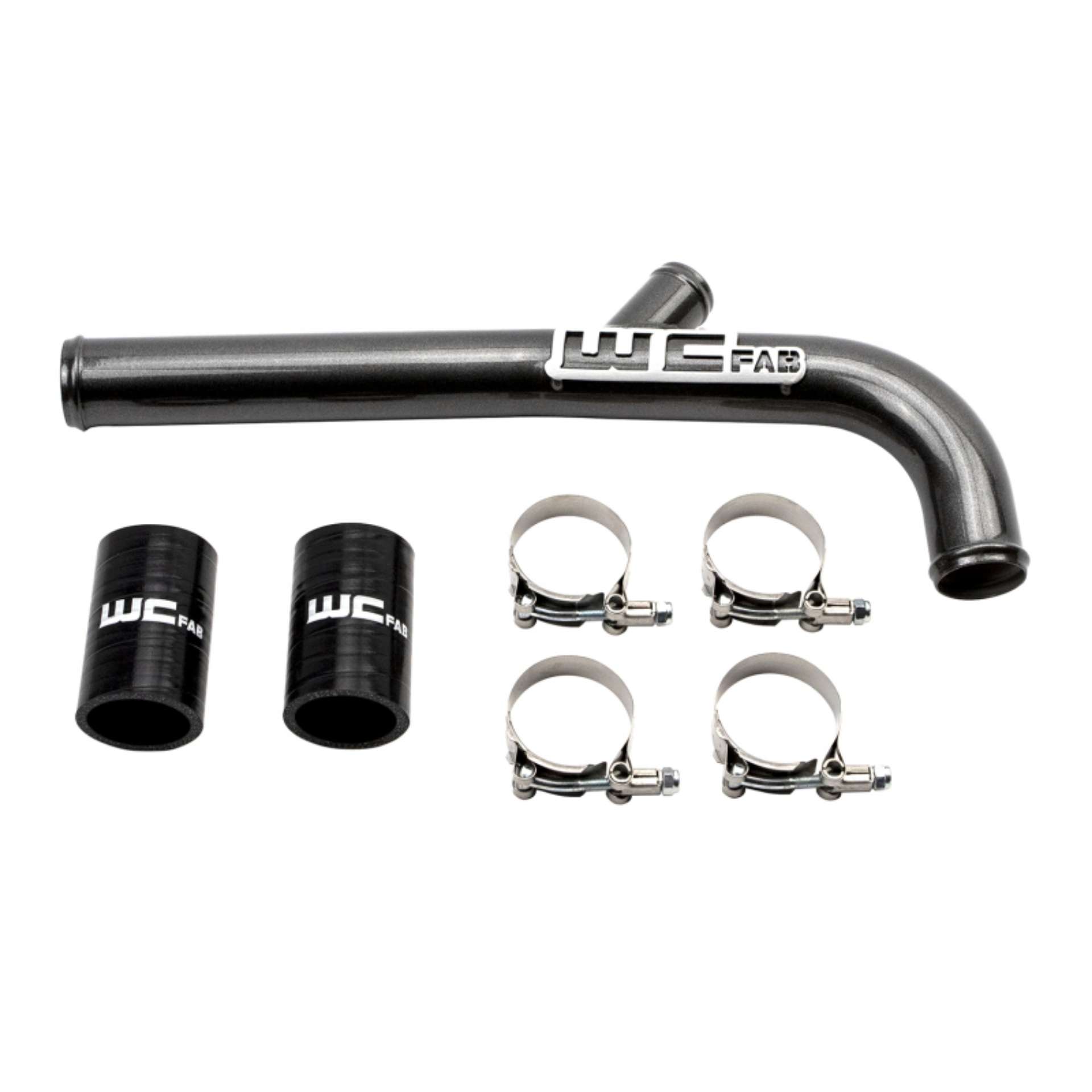 Picture of Wehrli 13-15 Dodge Cummins 6-7L w-Dual Radiator Upper Coolant Pipe - WCFab Grey