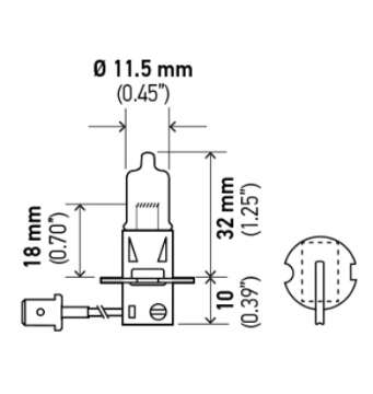 Picture of Hella H3 Halogen Bulb *Must Order Qty 10*