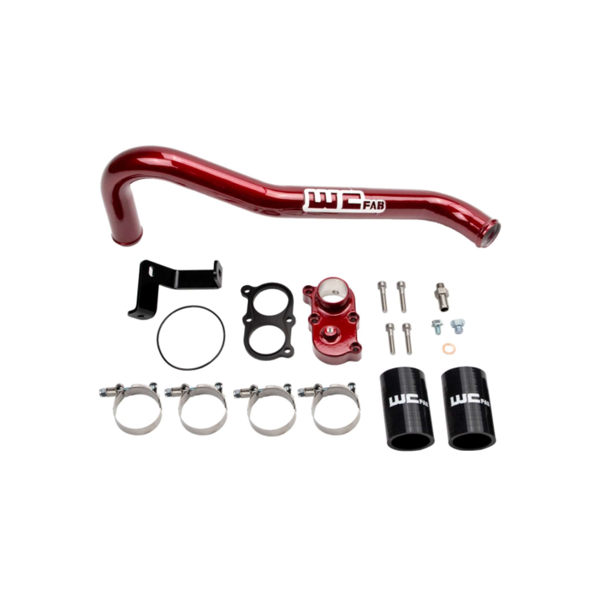 Picture of Wehrli 06-10 Duramax LBZ-LMM Thermostat Housing Kit - WCFab Red