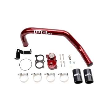 Picture of Wehrli 06-10 Duramax LBZ-LMM Thermostat Housing Kit For Dual CP3 - WCFab Red