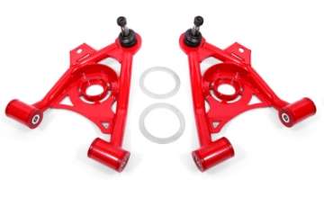 Picture of BMR 79-93 Mustang Fox Lower Control A-Arm Front w- Spring Pocket-Tall Ball Joint - Red