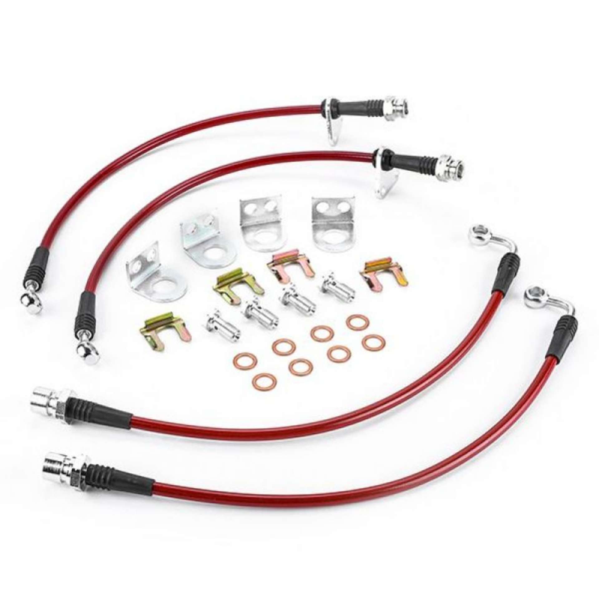 Picture of Power Stop 07-09 Chrysler Aspen Front & Rear SS Braided Brake Hose Kit