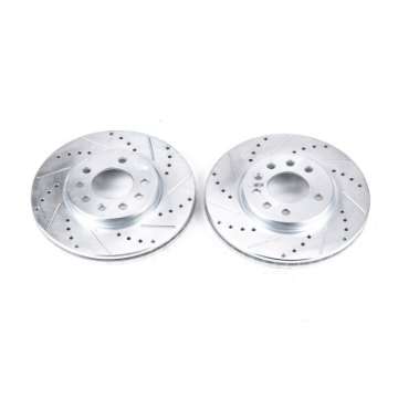 Picture of Power Stop 94-96 Saab 900 Front Drilled & Slotted Rotor Pair