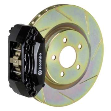 Picture of Brembo 87-91 M3 E30 Front GT BBK 4 Piston Cast 2pc 330x28 1pc Rotor Slotted Type-1-Black