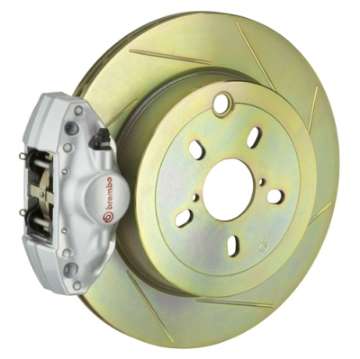 Picture of Brembo 92-98 318i-325i-328i Rear GT BBK 2 Piston Cast 2pc 294x19 1pc Rotor Slotted Type1-Silver