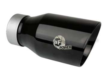 Picture of aFe 20-21 Jeep Wrangler Large Bore-HD 3in 304 Stainless Steel DPF-Back Exhaust System - Black Tip