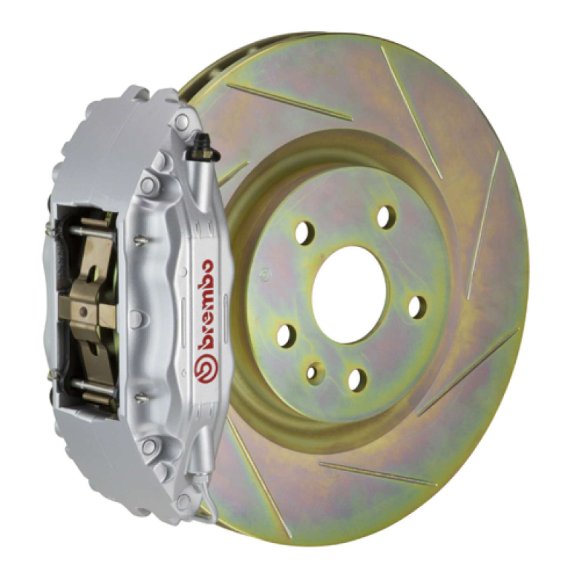 Picture of Brembo 12-16 FR-S Front GT BBK 4 Piston Cast 2pc 326 x30 1pc Rotor Slotted Type1-Silver