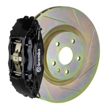 Picture of Brembo 02-07 Impreza-WRX-08-14 WRX Front GT BBK 4 Piston Cast 326 x30 1pc Rotor Slotted Type1-Black