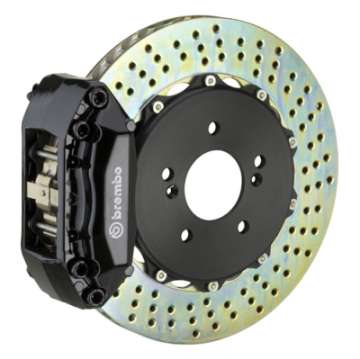 Picture of Brembo 02-07 RSX Front GT BBK 4 Piston Cast 2pc 328x28 2pc Rotor Drilled-Black