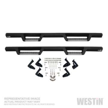 Picture of Westin-HDX 15-21 Chevrolet-GMC Colorado-Canyon Ext- Cab HDX SS Drop Nerf Step Bars - Textured Black