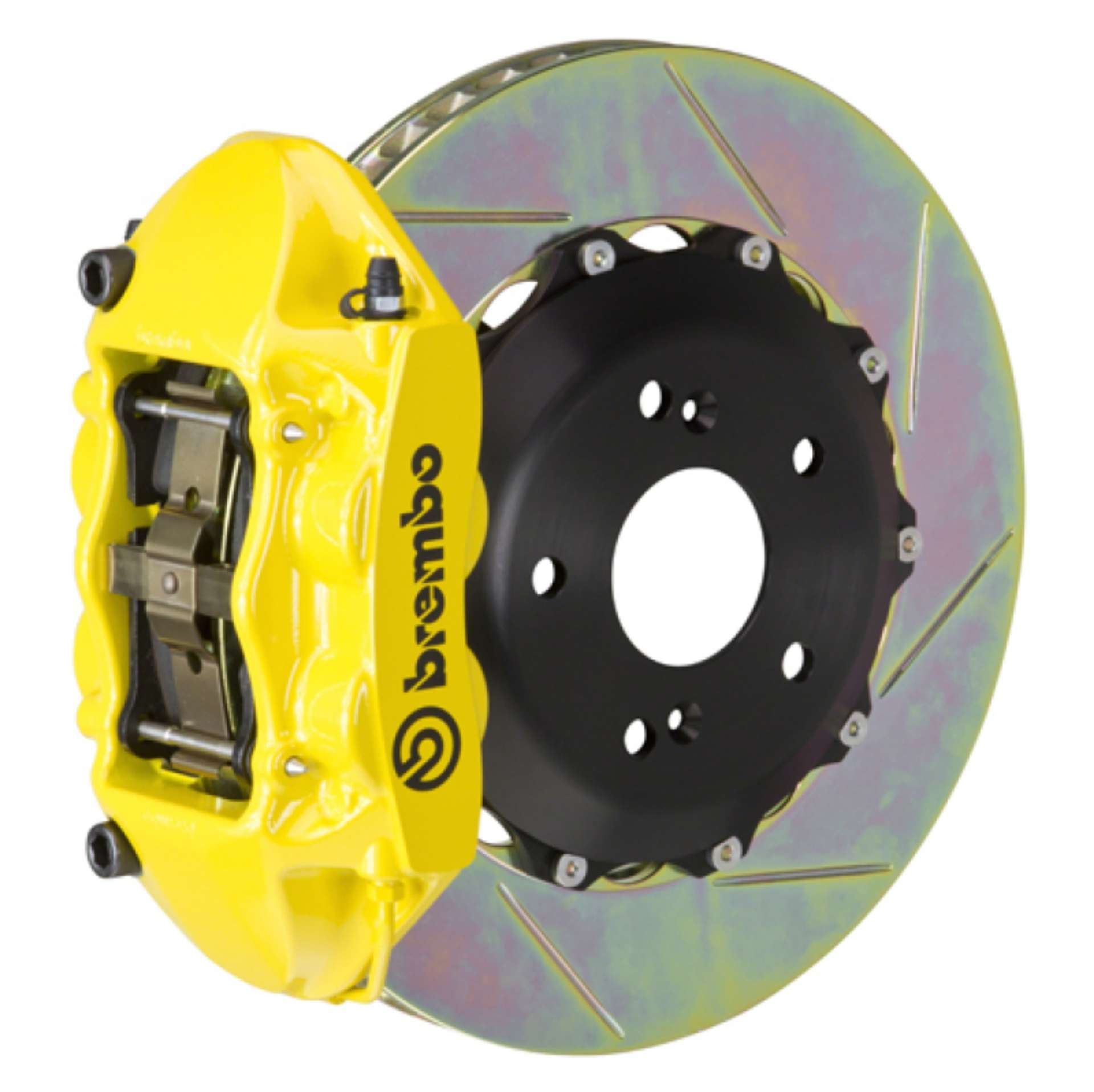 Picture of Brembo 16+ Miata MX-5 ND Front GT BBK 4 Piston Cast 328x28 2pc Rotor Slotted Type-1- Yellow