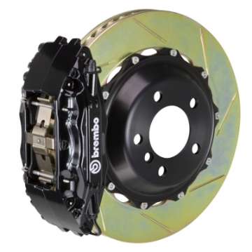 Picture of Brembo 02-07 Impreza-WRX Front GT BBK 4 Piston Cast 2pc 332x32 2pc Rotor Slotted Type1-Black