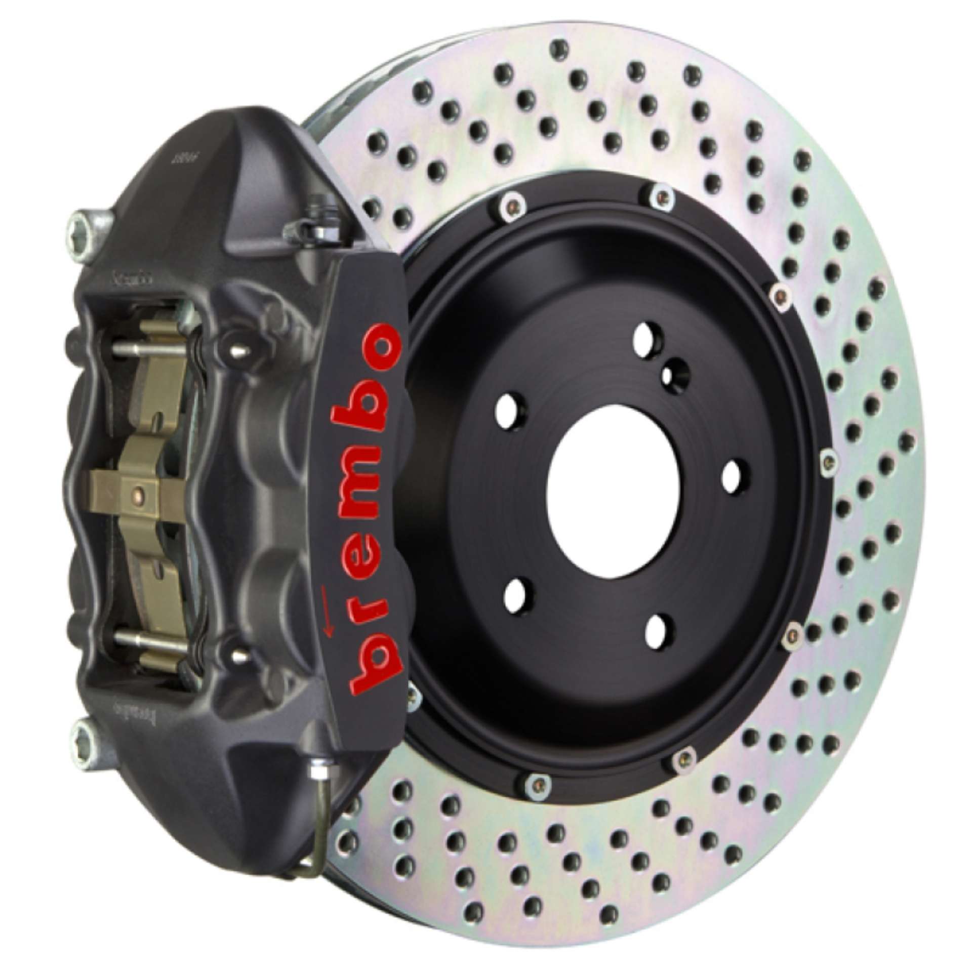 Picture of Brembo 95-99 M3 Front GTS BBK 4 Piston Cast 365x29 2pc Rotor Drilled-Black HA