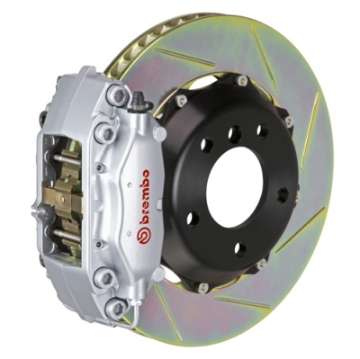 Picture of Brembo 01-07 C-Class Rr GT BBK 4Pis Cast 2pc 328x28 2pc Rotor Slotted Type1-Silver