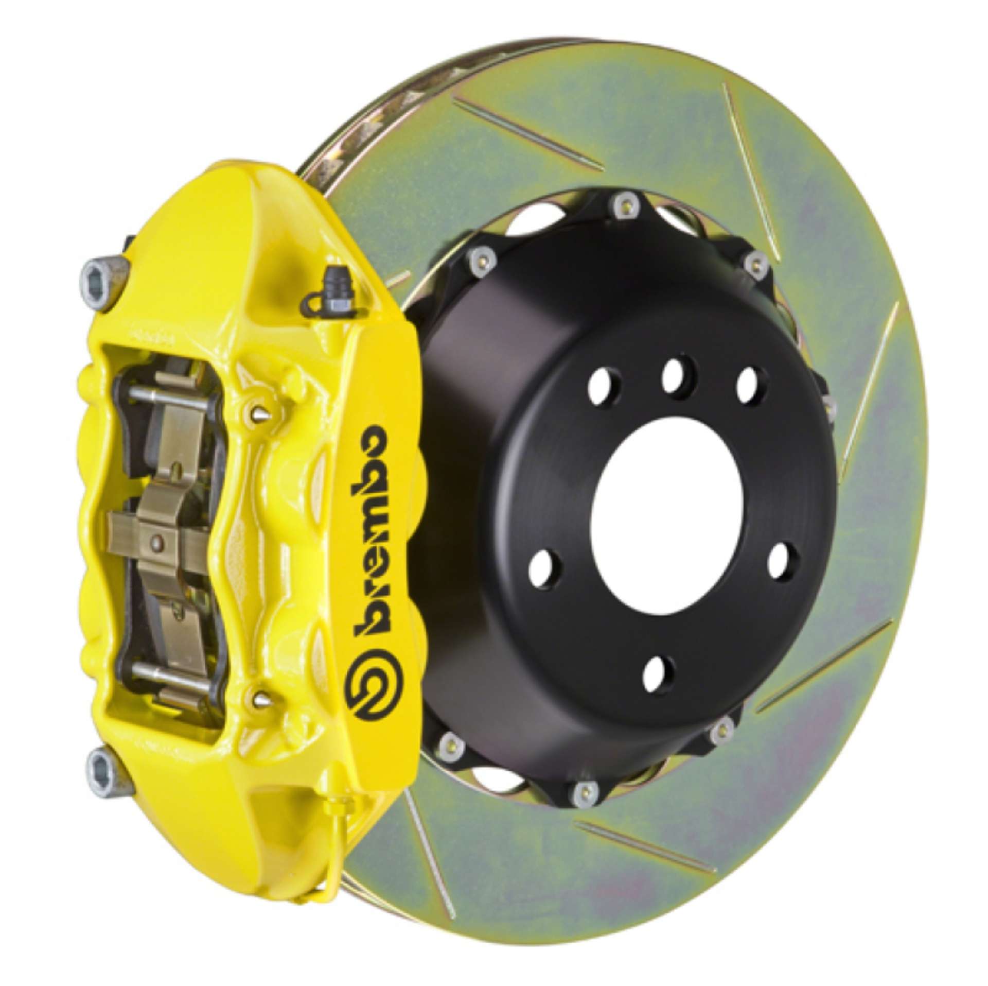 Picture of Brembo 12-16 FR-S-12-20 BRZ-17-20 86 Front GT BBK 4 Pist Cast 345x28 2pc Rotor Slotted Type1-Yellow