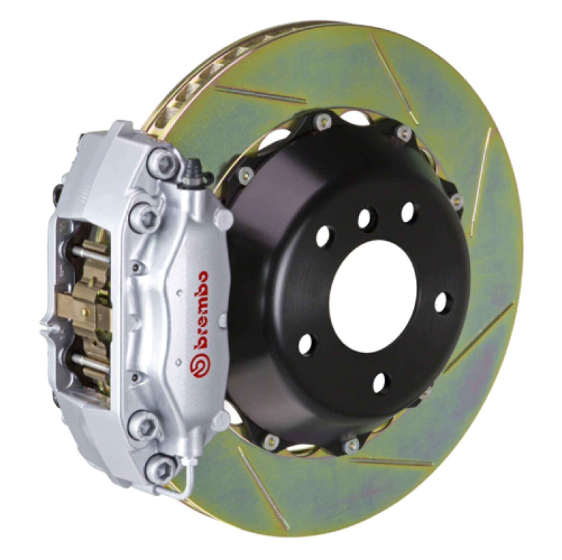 Picture of Brembo 12-16 FR-S-12-20 BRZ-17-20 86 Front GT BBK 4 Pist Cast 345x28 2pc Rotor Slotted Type1-Silver