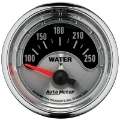 Picture of Autometer American Muscle 52mm Short Sweep Electric 250 Deg  F Water Temp Gauge