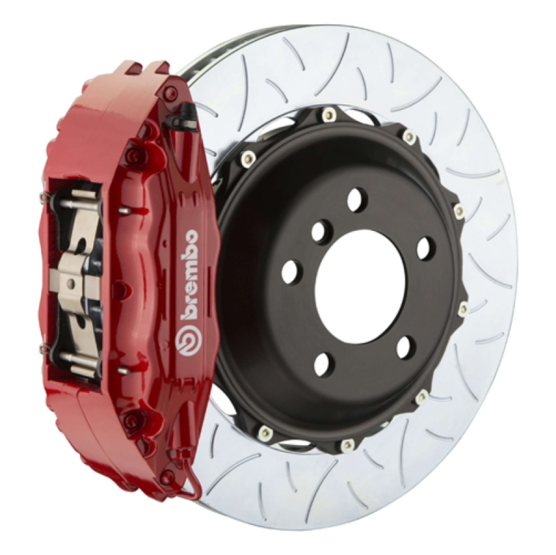 Picture of Brembo 95-99 M3 Front GT BBK 4 Piston Cast 2pc 355x32 2pc Rotor Slotted Type3-Red