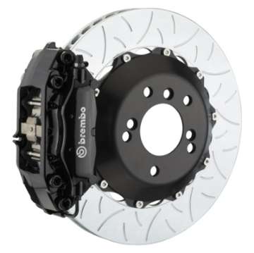 Picture of Brembo 01-06 M3 Rear GT BBK 4 Piston Cast 2pc 345x28 2pc Rotor Slotted Type-3-Red