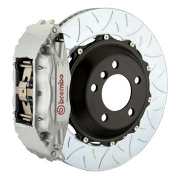 Picture of Brembo 94-00 C-Class Fr GT BBK 4Pis Cast 2pc 355x32 2pc Rotor Slotted Type3-Silver