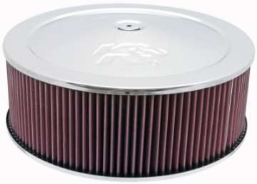 Picture of K&N Round Air Filter Assembly 5-25in ID - 5in Height - 5-125in Neck Flange - 1 1-4in Drop Base