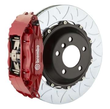 Picture of Brembo 02-06 Q45 Front GT BBK 4 Piston Cast 2pc 355x32 2pc Rotor Slotted Type-3-Red