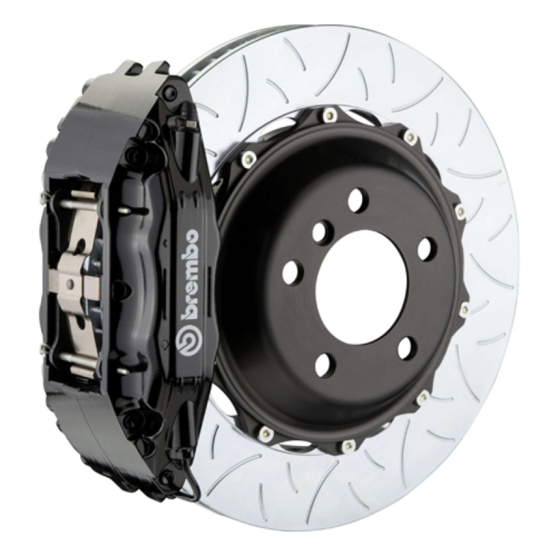 Picture of Brembo 00-02 S4 Caliper Fr GT BBK 4Pis Cast 2pc 355x32 2pc Rotor Slotted Type3-Black