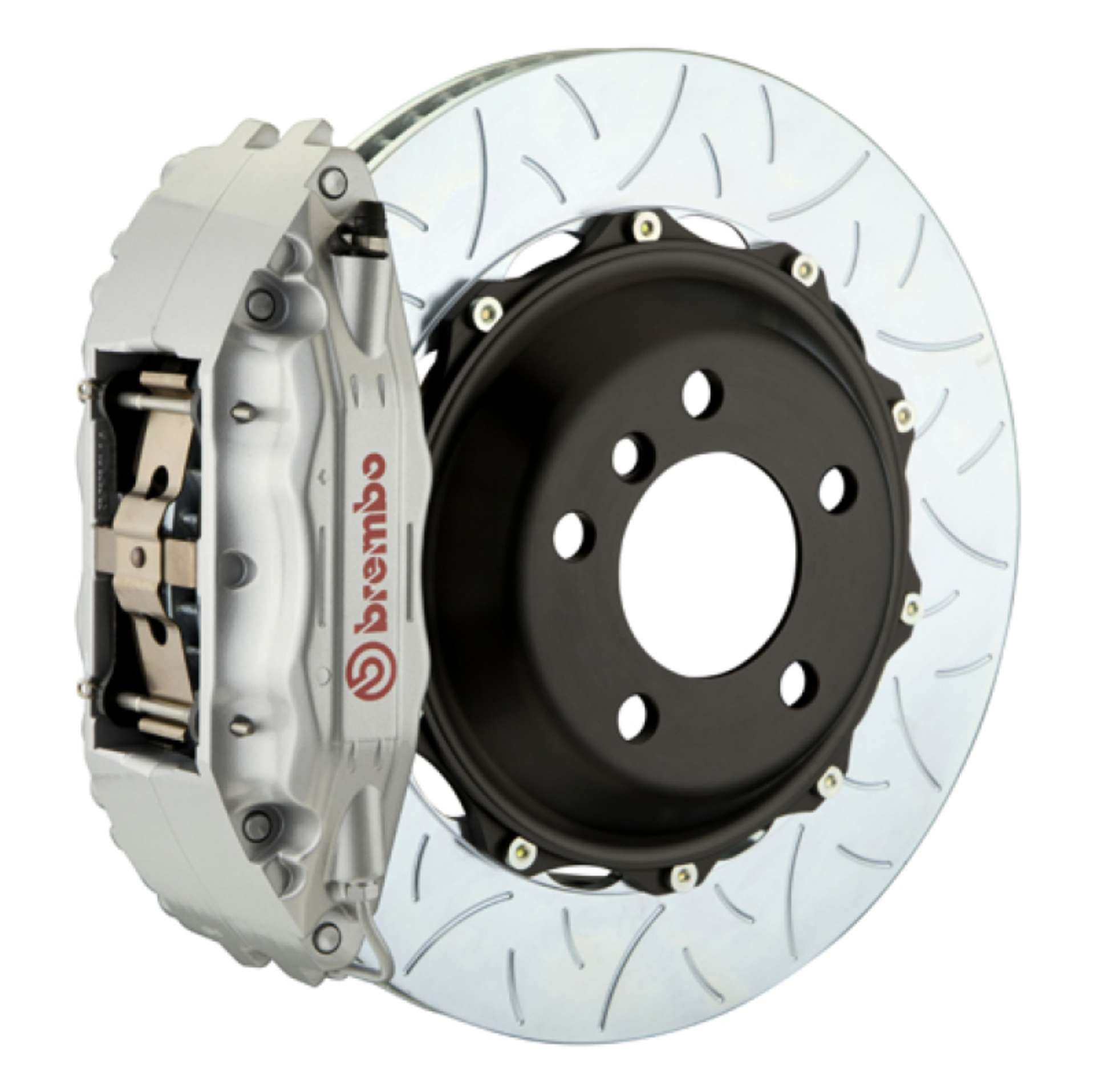 Picture of Brembo 95-99 M3 Front GT BBK 4 Piston Cast 2pc 355x32 2pc Rotor Slotted Type3-Silver