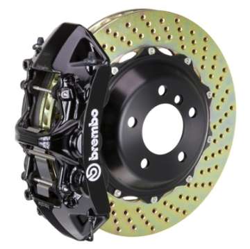 Picture of Brembo 89-93 348-94-99 F355 Rear GT BBK 4 Piston Cast 2pc 355x32 2pc Rotor Drilled-Black