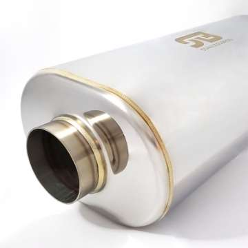 Picture of Stainless Bros 2-5in x 17in OAL SS304 Oval Muffler - Polished