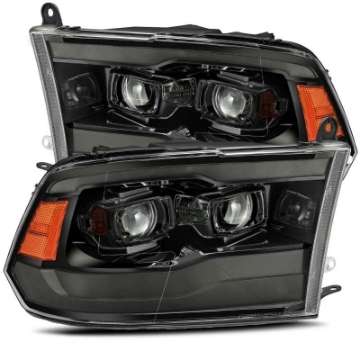 Picture of AlphaRex 09-18 Dodge Ram 1500 PRO-Series Projector Headlights Plank Style Alpha Blk w-Seq Signal-DRL