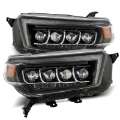 Picture of AlphaRex 10-13 Toyota 4Runner NOVA LED Projector Headlights Plank Style Black w-Seq Signal-DRL