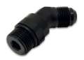 Picture of Vibrant -8AN Male to Male -6AN Straight Cut 45 Degree Adapter Fitting - Anodized Black