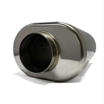 Picture of Stainless Bros 3-5in x 12-0in OAL SS304 Oval Muffler - Polished