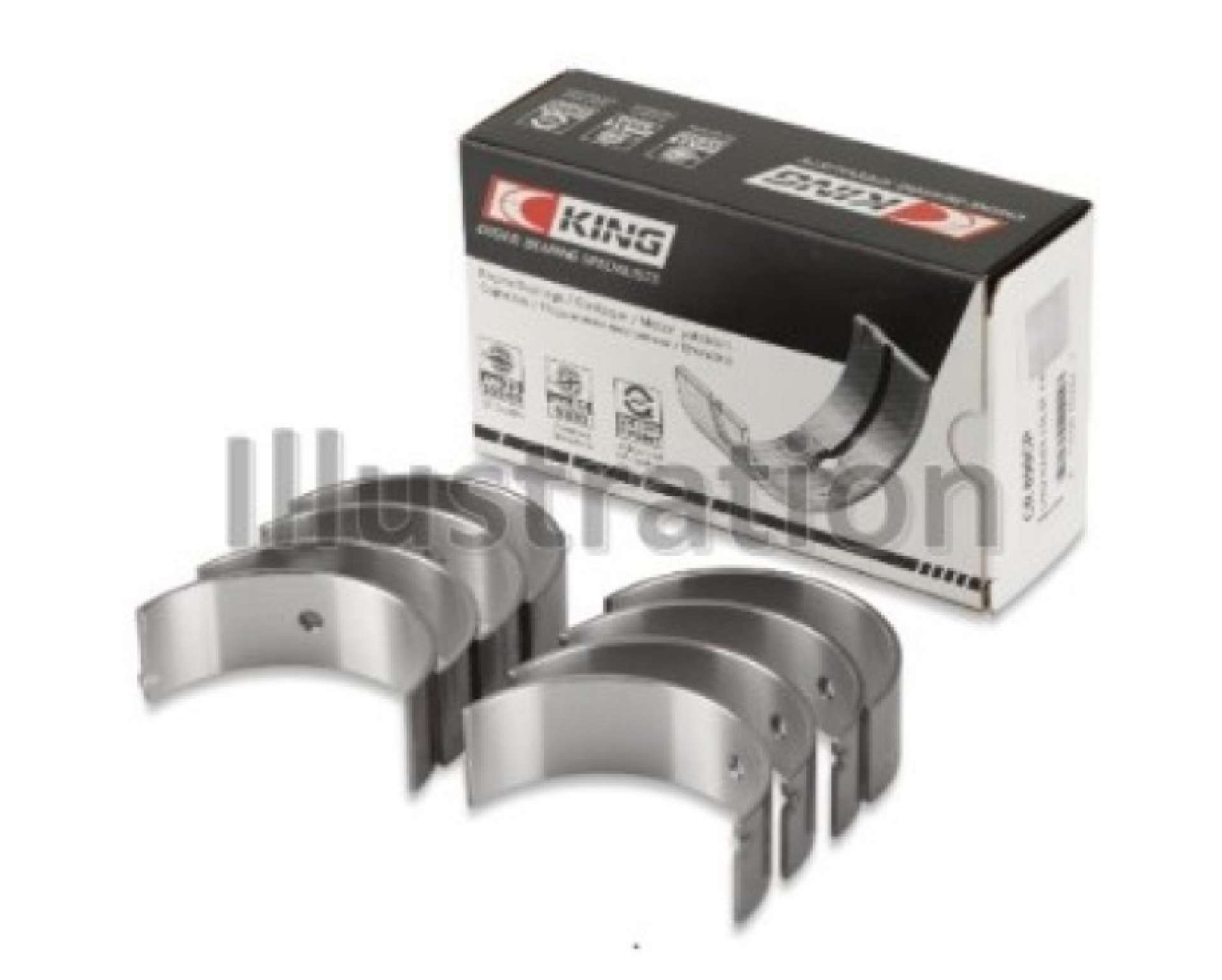 Picture of King Honda D17A1-2 Size STD Rod Bearing Set