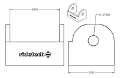 Picture of Ridetech Large Rod End Bracket for 3in Wide Rod End