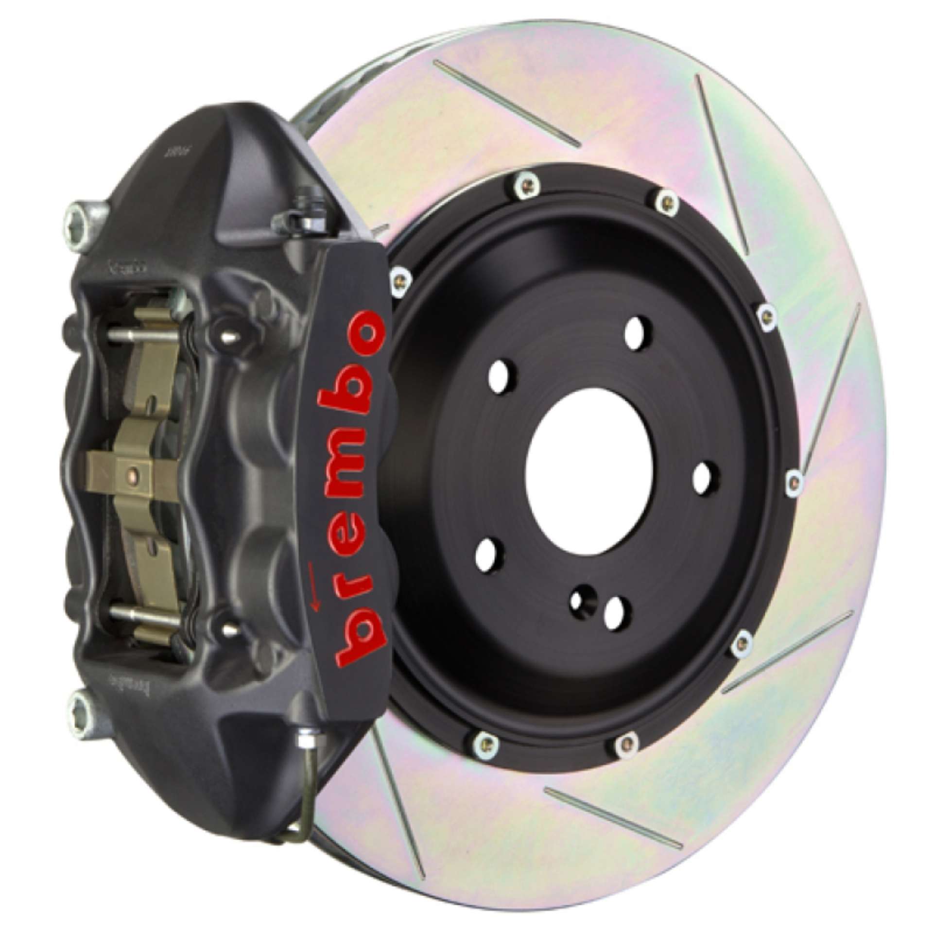 Picture of Brembo 12-16 FR-S-12-20 BRZ-17-20 86 Fr GTS BBK 4 Pist Cast 345x28 2pc Rotor Slotted Type1-Black HA