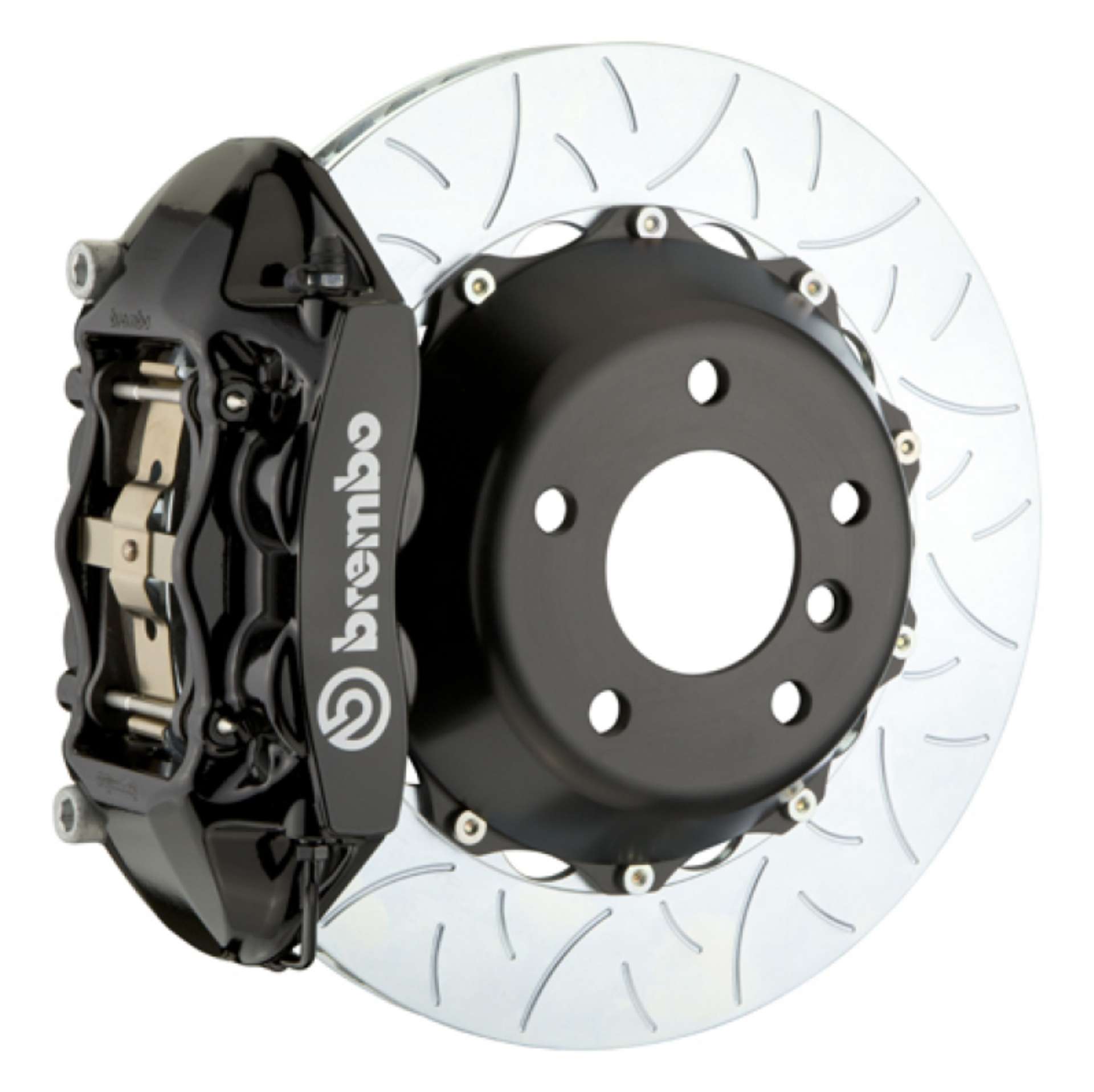 Picture of Brembo 93-98 Supra Rear GT BBK 4 Piston Cast 380x28 2pc Rotor Slotted Type-3-Black