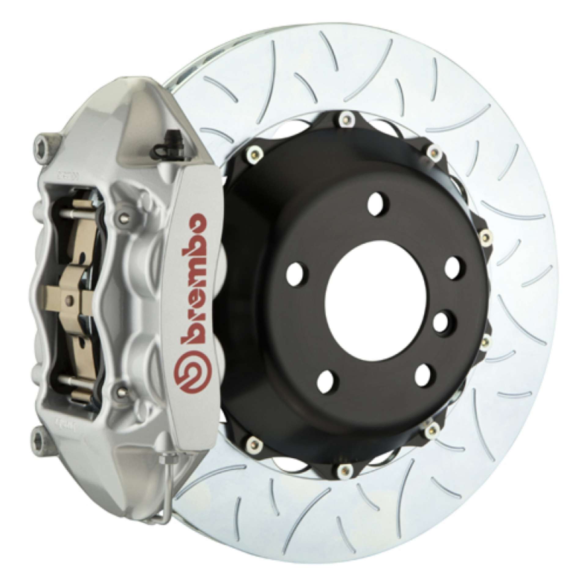 Picture of Brembo 93-98 Supra Rear GT BBK 4 Piston Cast 380x28 2pc Rotor Slotted Type-3-Silver