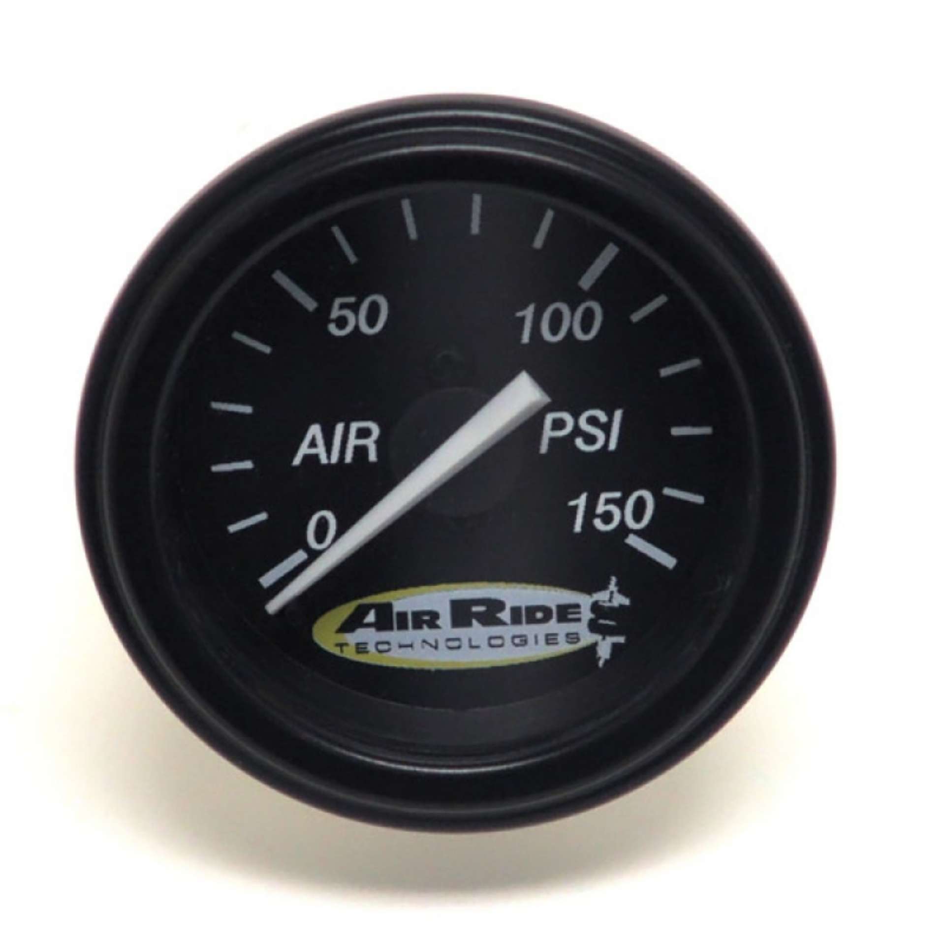 Picture of Ridetech Air Pressure Gauge Single Needle Black Face 150psi w- Fittings