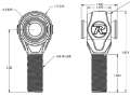 Picture of Ridetech R-Joint Rod End with 3-4in-16 Left Hand Thread