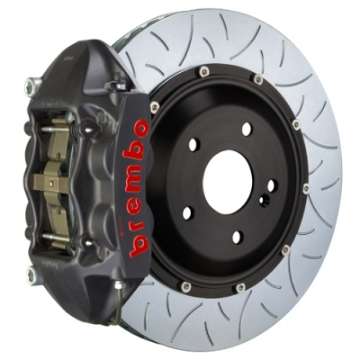 Picture of Brembo 90-96 300ZX Rear GTS BBK 4 Piston Cast 345x28 2pc Rotor Slotted Type-3-Black HA